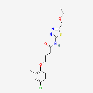 4-(4-chloro-2-methylphenoxy)-N-[5-(ethoxymethyl)-1,3,4-thiadiazol-2-yl]butanamide