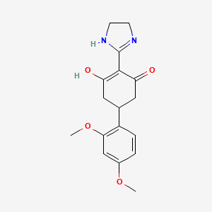 5-(2,4-Dimethoxyphenyl)-2-(imidazolidin-2-ylidene)cyclohexane-1,3-dione