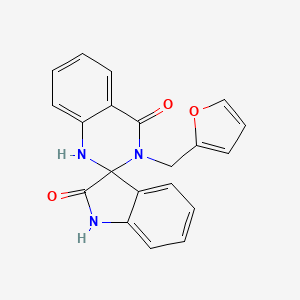 3'-(2-furylmethyl)-1'H-spiro[indole-3,2'-quinazoline]-2,4'(1H,3'H)-dione