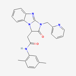 N-(2,5-dimethylphenyl)-2-[2-oxo-1-(pyridin-2-ylmethyl)-2,3-dihydro-1H-imidazo[1,2-a]benzimidazol-3-yl]acetamide