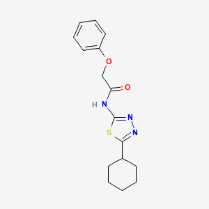 N-(5-cyclohexyl-1,3,4-thiadiazol-2-yl)-2-phenoxyacetamide