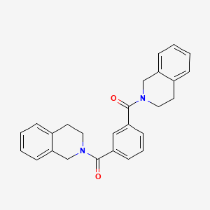 molecular formula C26H24N2O2 B11175864 benzene-1,3-diylbis(3,4-dihydroisoquinolin-2(1H)-ylmethanone) 