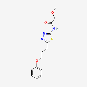 2-methoxy-N-[5-(3-phenoxypropyl)-1,3,4-thiadiazol-2-yl]acetamide