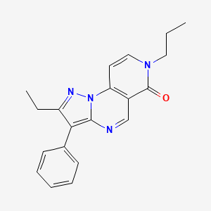 2-ethyl-3-phenyl-7-propylpyrazolo[1,5-a]pyrido[3,4-e]pyrimidin-6(7H)-one