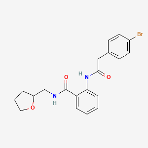 2-{[(4-bromophenyl)acetyl]amino}-N-(tetrahydrofuran-2-ylmethyl)benzamide