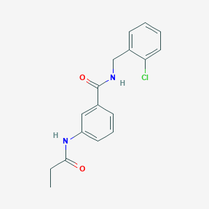 N-(2-chlorobenzyl)-3-(propanoylamino)benzamide