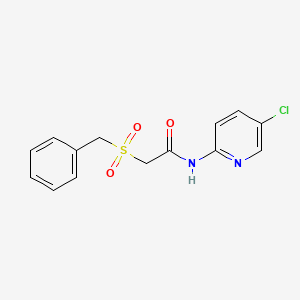 2-(benzylsulfonyl)-N-(5-chloro-2-pyridinyl)acetamide