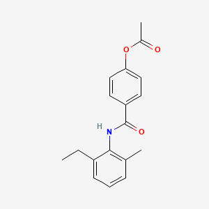 4-[(2-Ethyl-6-methylphenyl)carbamoyl]phenyl acetate