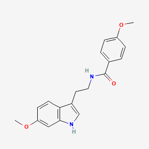 4-methoxy-N-[2-(6-methoxy-1H-indol-3-yl)ethyl]benzamide