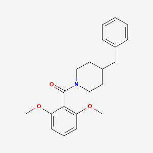 molecular formula C21H25NO3 B11176096 (4-Benzylpiperidin-1-yl)(2,6-dimethoxyphenyl)methanone 