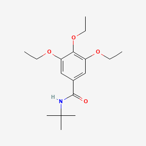 molecular formula C17H27NO4 B11176105 N-tert-butyl-3,4,5-triethoxybenzamide 