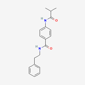 4-[(2-methylpropanoyl)amino]-N-(2-phenylethyl)benzamide