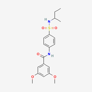 N-[4-(butan-2-ylsulfamoyl)phenyl]-3,5-dimethoxybenzamide