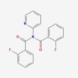 2-fluoro-N-[(2-fluorophenyl)carbonyl]-N-(pyridin-2-yl)benzamide