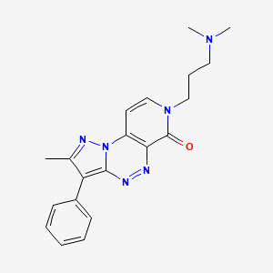 7-[3-(dimethylamino)propyl]-2-methyl-3-phenylpyrazolo[5,1-c]pyrido[4,3-e][1,2,4]triazin-6(7H)-one