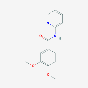 molecular formula C14H14N2O3 B11176195 3,4-dimethoxy-N-(pyridin-2-yl)benzamide 