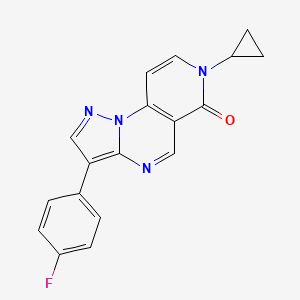 7-cyclopropyl-3-(4-fluorophenyl)pyrazolo[1,5-a]pyrido[3,4-e]pyrimidin-6(7H)-one