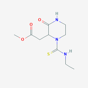 molecular formula C10H17N3O3S B11176242 Methyl [1-(ethylcarbamothioyl)-3-oxopiperazin-2-yl]acetate 