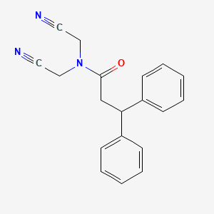 N,N-bis(cyanomethyl)-3,3-diphenylpropanamide