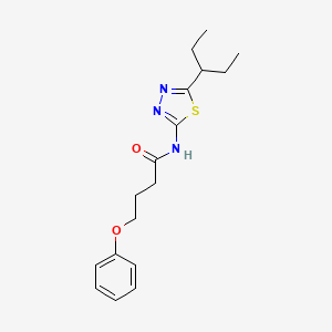 N-[5-(pentan-3-yl)-1,3,4-thiadiazol-2-yl]-4-phenoxybutanamide