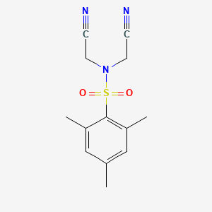 N,N-bis(cyanomethyl)-2,4,6-trimethylbenzenesulfonamide