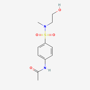 N-{4-[(2-hydroxyethyl)(methyl)sulfamoyl]phenyl}acetamide