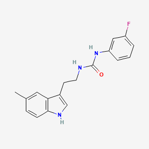 1-(3-fluorophenyl)-3-[2-(5-methyl-1H-indol-3-yl)ethyl]urea