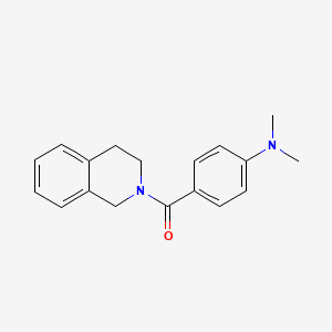 molecular formula C18H20N2O B11176399 3,4-dihydroisoquinolin-2(1H)-yl[4-(dimethylamino)phenyl]methanone 