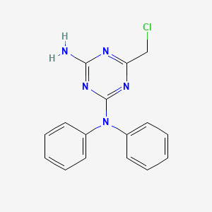 6-(chloromethyl)-2-N,2-N-diphenyl-1,3,5-triazine-2,4-diamine