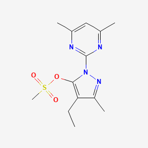 1-(4,6-dimethylpyrimidin-2-yl)-4-ethyl-3-methyl-1H-pyrazol-5-yl methanesulfonate