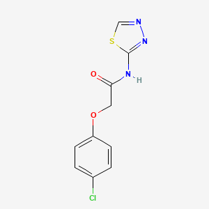 molecular formula C10H8ClN3O2S B11176448 2-(4-chlorophenoxy)-N-(1,3,4-thiadiazol-2-yl)acetamide 