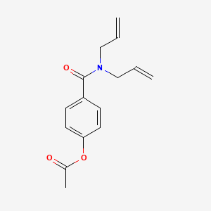 4-[Bis(prop-2-EN-1-YL)carbamoyl]phenyl acetate