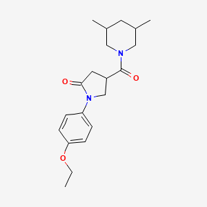 4-(3,5-Dimethylpiperidine-1-carbonyl)-1-(4-ethoxyphenyl)pyrrolidin-2-one