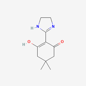 molecular formula C11H16N2O2 B11176515 2-Imidazolidin-2-ylidene-5,5-dimethylcyclohexane-1,3-dione CAS No. 57479-05-7