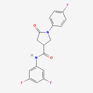 N-(3,5-difluorophenyl)-1-(4-fluorophenyl)-5-oxopyrrolidine-3-carboxamide