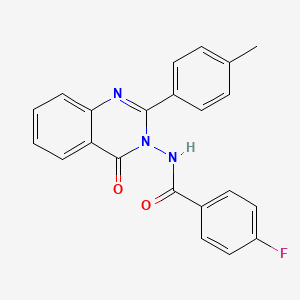 4-fluoro-N-[2-(4-methylphenyl)-4-oxoquinazolin-3-yl]benzamide