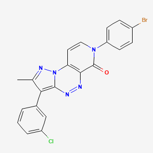 7-(4-bromophenyl)-3-(3-chlorophenyl)-2-methylpyrazolo[5,1-c]pyrido[4,3-e][1,2,4]triazin-6(7H)-one