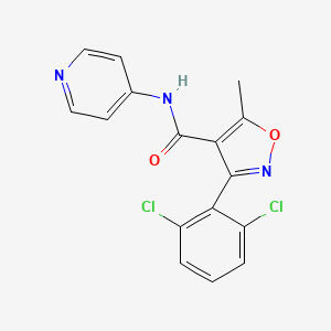 3-(2,6-dichlorophenyl)-5-methyl-N-(pyridin-4-yl)-1,2-oxazole-4-carboxamide