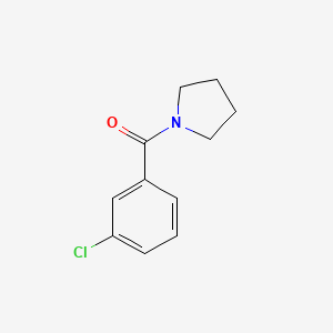 molecular formula C11H12ClNO B11176581 1-(3-Chlorobenzoyl)pyrrolidine 