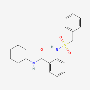 2-[(benzylsulfonyl)amino]-N-cyclohexylbenzamide