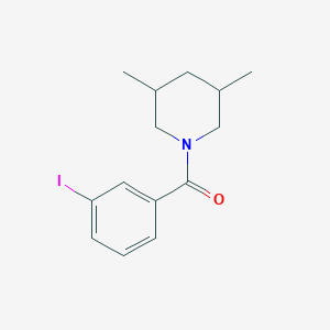 molecular formula C14H18INO B11176600 (3,5-Dimethylpiperidin-1-yl)(3-iodophenyl)methanone 