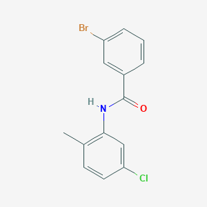 molecular formula C14H11BrClNO B11176605 3-bromo-N-(5-chloro-2-methylphenyl)benzamide CAS No. 331436-18-1