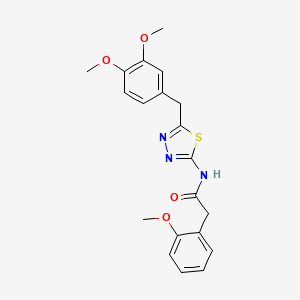 N-[5-(3,4-dimethoxybenzyl)-1,3,4-thiadiazol-2-yl]-2-(2-methoxyphenyl)acetamide