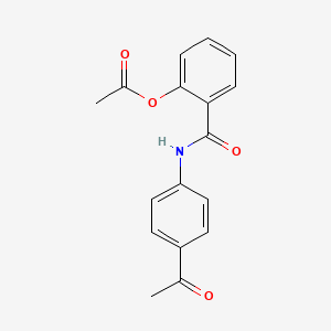 2-[(4-Acetylphenyl)carbamoyl]phenyl acetate