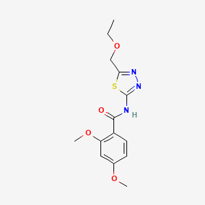 N-[5-(ethoxymethyl)-1,3,4-thiadiazol-2-yl]-2,4-dimethoxybenzamide