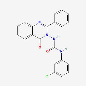 1-(3-chlorophenyl)-3-(4-oxo-2-phenylquinazolin-3(4H)-yl)urea