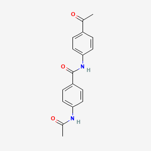 4-(acetylamino)-N-(4-acetylphenyl)benzamide