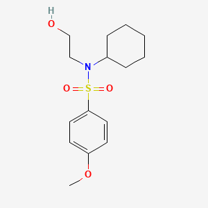 N-Cyclohexyl-N-(2-hydroxyethyl)-4-methoxybenzenesulfonamide