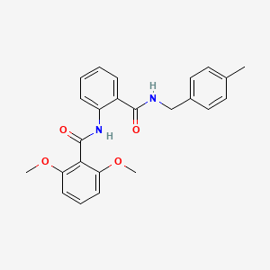 2,6-dimethoxy-N-{2-[(4-methylbenzyl)carbamoyl]phenyl}benzamide