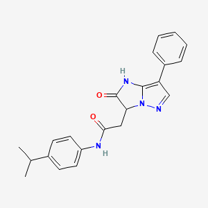 N-(4-isopropylphenyl)-2-(2-oxo-7-phenyl-2,3-dihydro-1H-imidazo[1,2-b]pyrazol-3-yl)acetamide